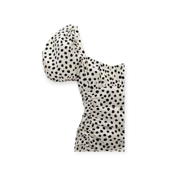 ZARA s/s Polka Dot Puff Sleeve Mini Dress Size M - Picture 5 of 16